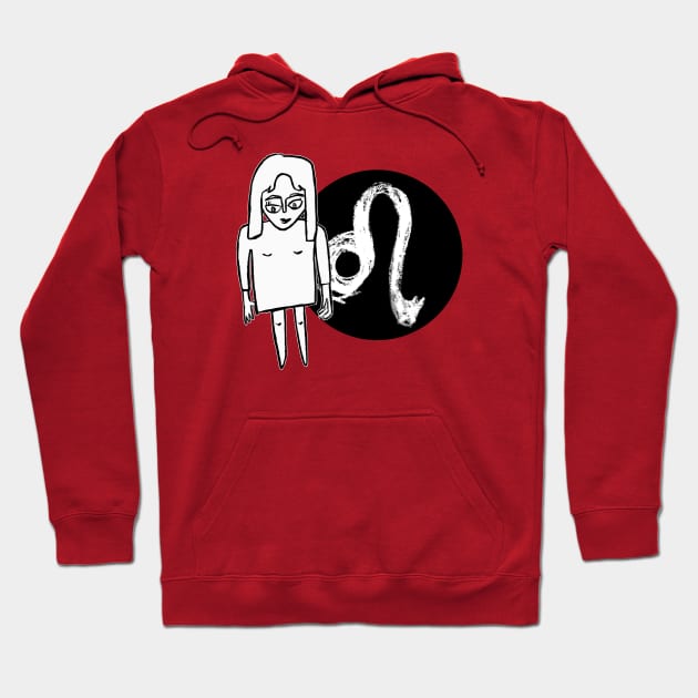 Leo Zodiac Woman, Leo Girl Hoodie by badlydrawnbabe